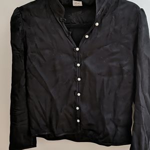 Aritzia Baroque blouse